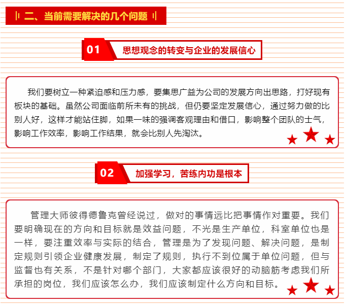 增強(qiáng)內(nèi)生動(dòng)力 激發(fā)工作熱情 ——李學(xué)董事長(zhǎng)2015年6月5日部門(mén)正職干部會(huì)議講話(huà)(四)20