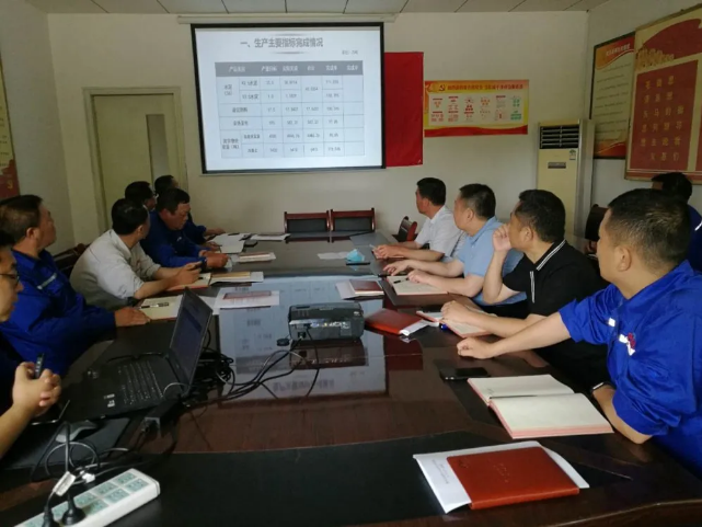 魯中水泥召開月度經(jīng)營分析會99