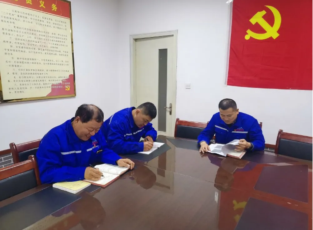 魯中水泥黨支部組織召開支委會、 主題黨日活動(dòng)0