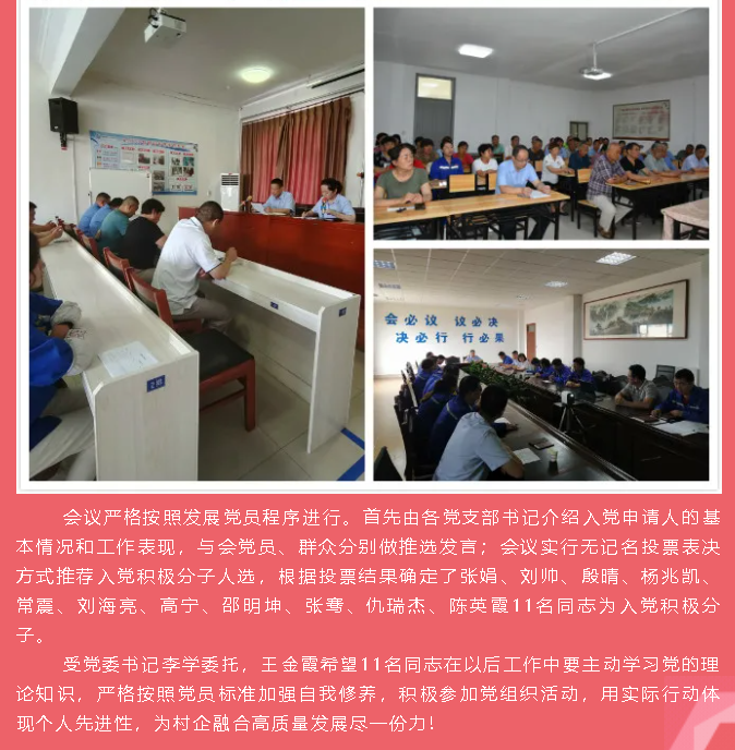 集團黨委召開入黨積極分子推選會議35