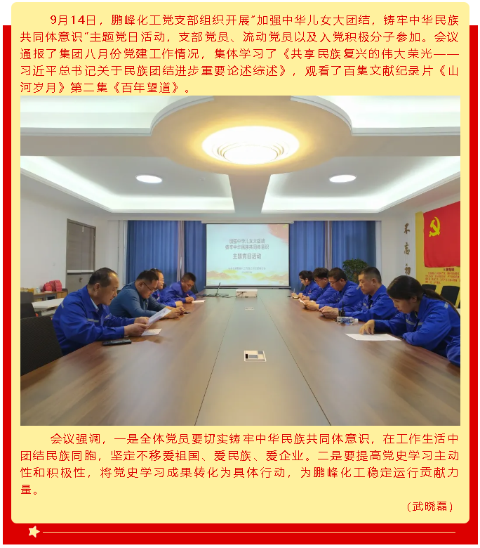 牢記初心使命 爭取更大光榮 ——集團(tuán)黨委各支部開展主題黨日活動72