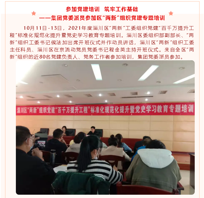 參加黨建培訓(xùn) 筑牢工作基礎(chǔ) ——集團(tuán)黨委派員參加區(qū)“兩新”組織黨建專題培訓(xùn)11