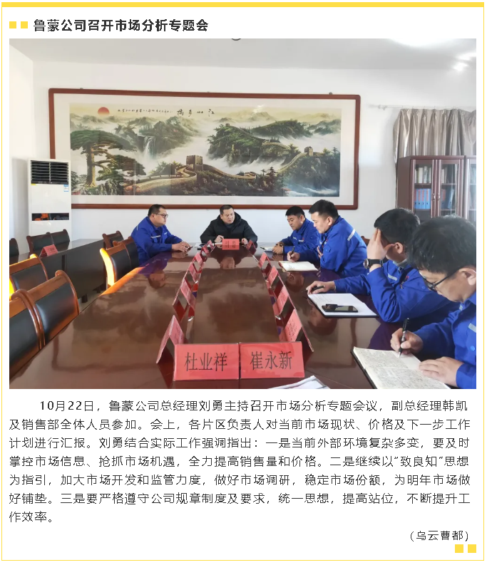 魯蒙公司召開市場分析專題會99