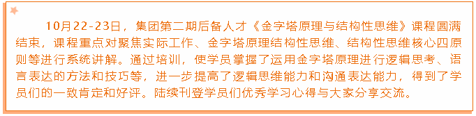 后備人才培訓(xùn)項(xiàng)目優(yōu)秀學(xué)習(xí)心得分享(一)15