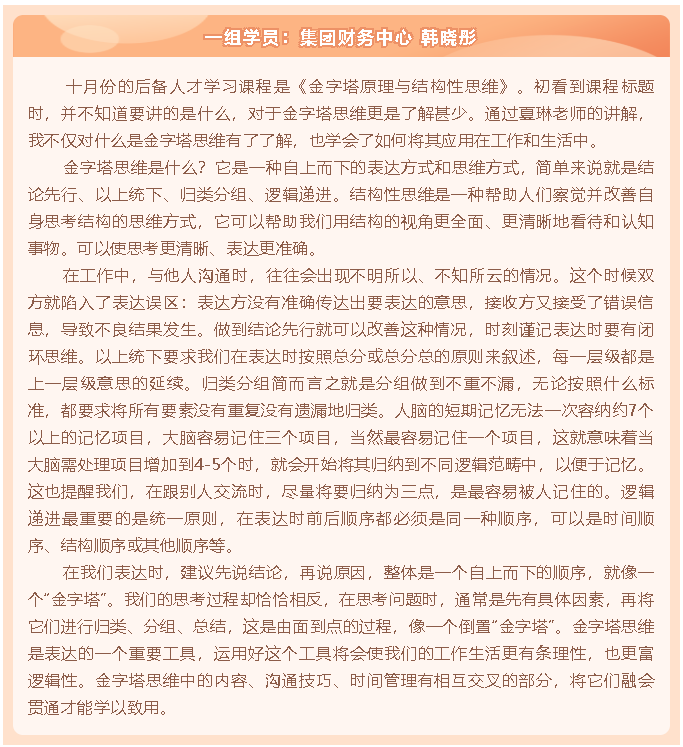 后備人才培訓(xùn)項(xiàng)目優(yōu)秀學(xué)習(xí)心得分享(一)15