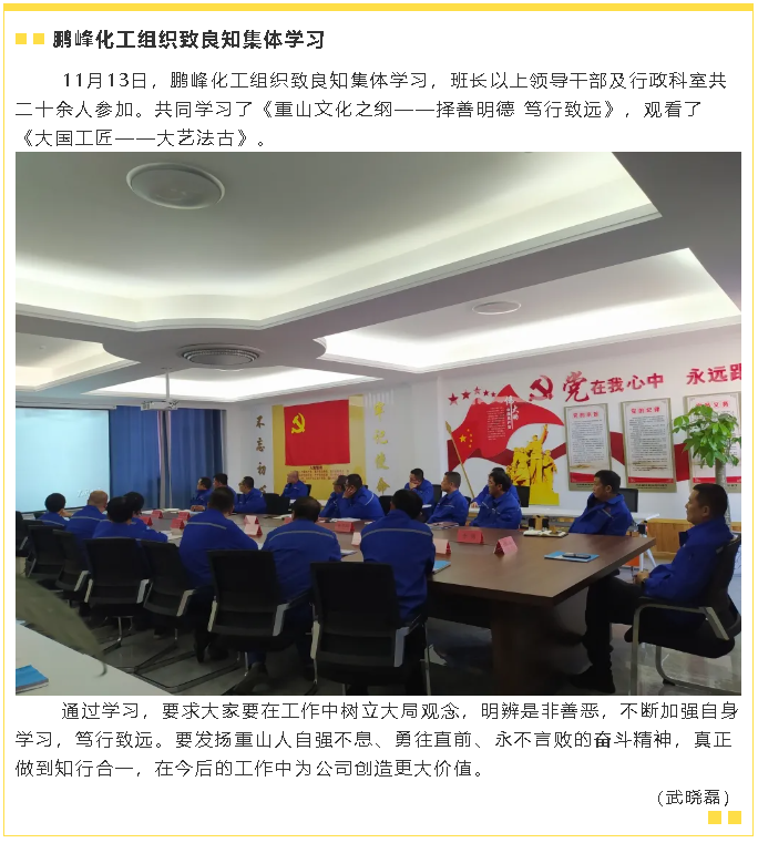 鵬峰化工組織致良知集體學(xué)習(xí)19