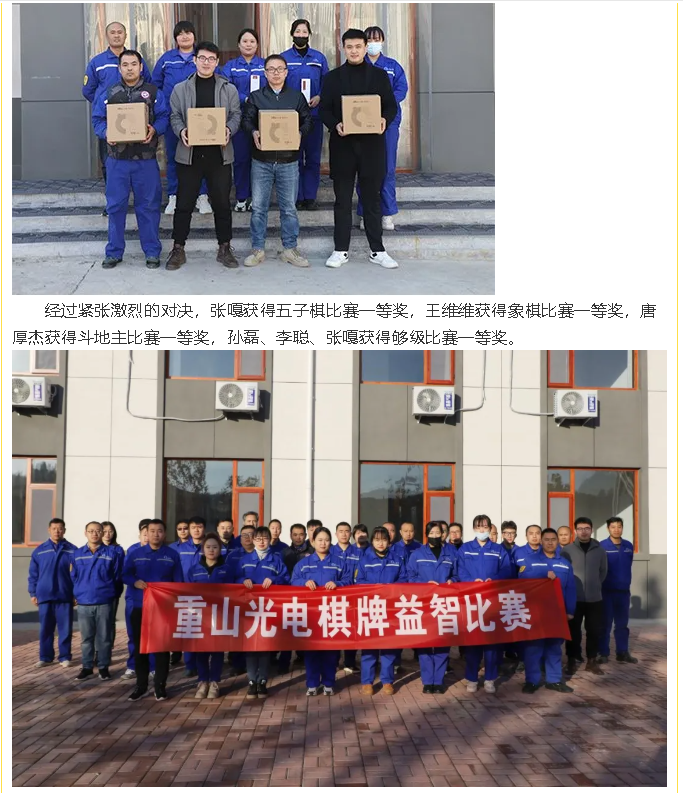 重山光電組織棋牌益智比賽3
